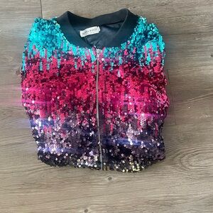 Holiday Jacket XL Sequins sparkle New